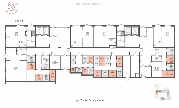 
  Продается парковка 18.16 м², в ЖК СОЮЗ ПРИОРИТИ МАХ, д. 4. Фото 2.