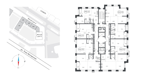 
  Продается 4-комн. квартира 102.64 м², в ЖК СОЮЗ Приорити, дом 5. Фото 1.