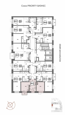 
  Продается 1-комн. квартира 32.66 м², в ЖК СОЮЗ ПРИОРИТИ МАХ, д. 4. Фото 6.