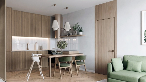 
  Продается 3-комн. квартира 60.12 м², в ЖК Стрижи Сити, блок-секции 6,7. Фото 4.