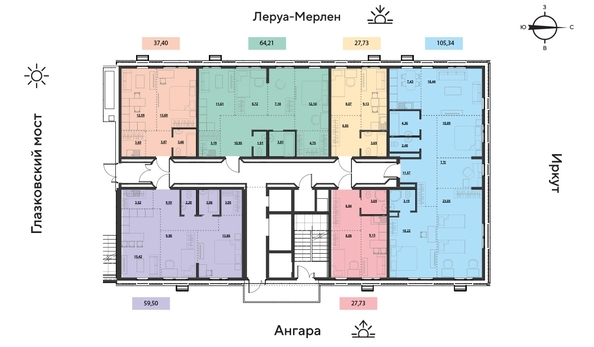 
  Продается 3-комн. квартира 59.7 м², в ЖК Затон, блок-секция 2. Фото 14.