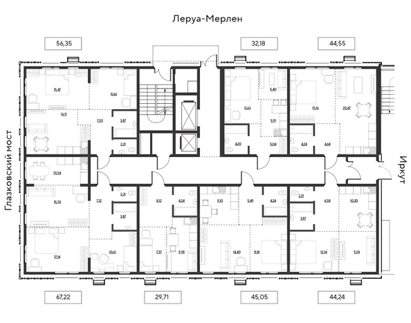 
  Продается 2-комн. квартира 44.24 м², в ЖК Затон, блок-секция 3. Фото 14.