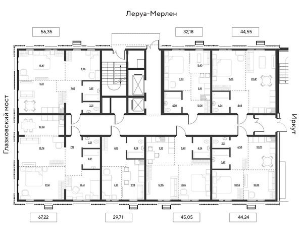
  Продается 2-комн. квартира 44.55 м², в ЖК Затон, блок-секция 3. Фото 14.