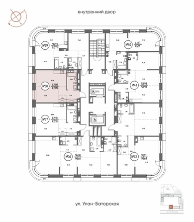 
  Продается 1-комн. квартира 42.09 м², в ЖК СОЮЗ ПРИОРИТИ МАХ, д. 3. Фото 1.