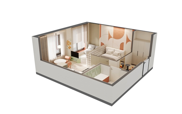 
  Продается 1-комн. квартира 43.04 м², в ЖК ВЕКТОР премиум-квартал, дом 2. Фото 3.