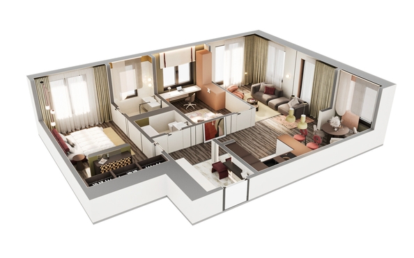 
  Продается 3-комн. квартира 98.8 м², в ЖК ВЕКТОР премиум-квартал, дом 2. Фото 3.