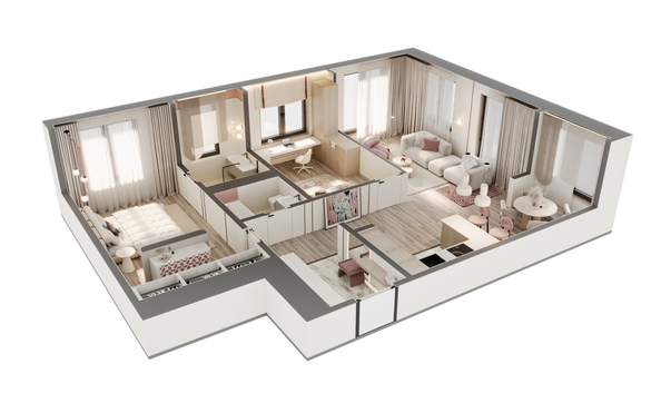 
  Продается 3-комн. квартира 97.8 м², в ЖК ВЕКТОР премиум-квартал, дом 2. Фото 3.