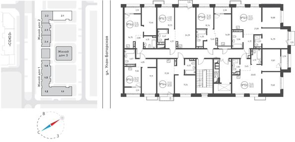 
  Продается 2-комн. квартира 60.67 м², в ЖК СОЮЗ Приорити, дом 2. Фото 1.