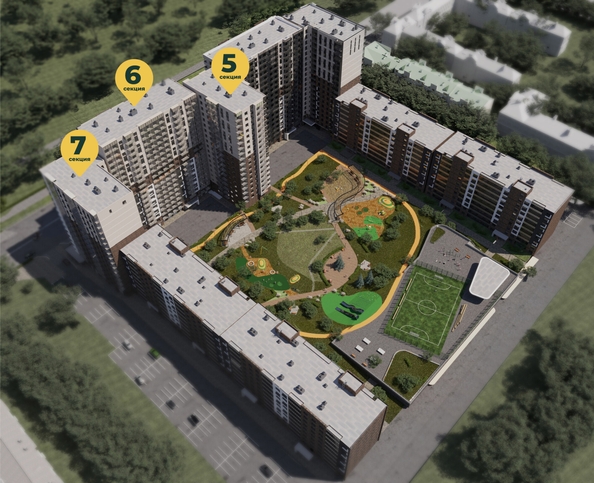 
  Продается 1-комн. квартира 46.94 м², в ЖК Семья, 3 очередь, б/с 7. Фото 13.