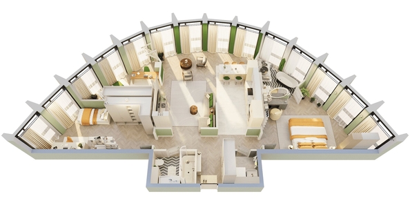 
  Продается 4-комн. квартира 128.9 м², в ЖК Звезды, дом 1. Фото 1.