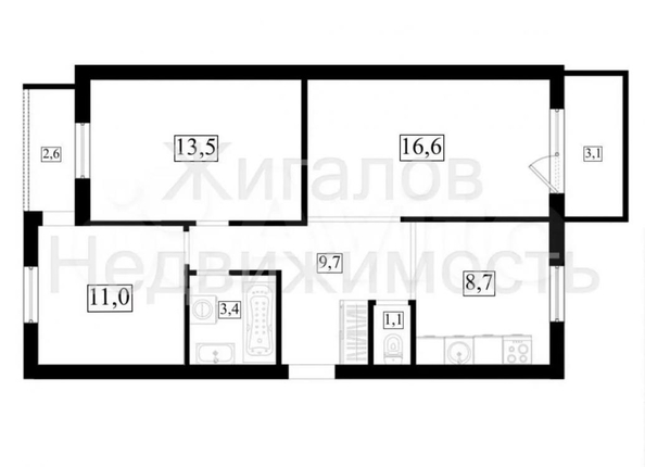 
  Продается 3-комн. квартира 70 м². Фото 36.