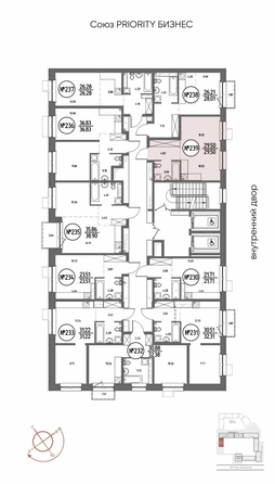 
  Продается 1-комн. квартира 29.5 м², в ЖК СОЮЗ ПРИОРИТИ МАХ, д. 4. Фото 15.