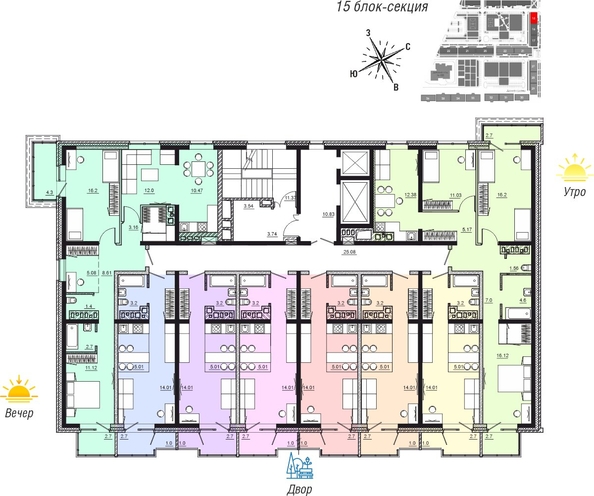 
  Продается 3-комн. квартира 77.74 м², в ЖК Мега, дом 3. Фото 11.