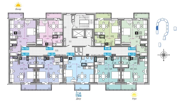 
  Продается 1-комн. квартира 40.7 м², в ЖК Первый Ленинский квартал, Дом 6. Фото 20.