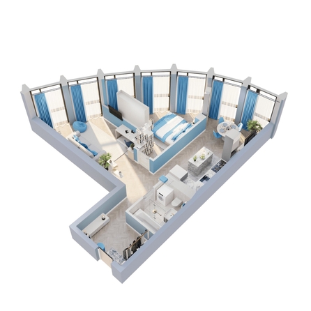 
  Продается 2-комн. квартира 66.65 м², в ЖК Звезды, дом 2. Фото 1.