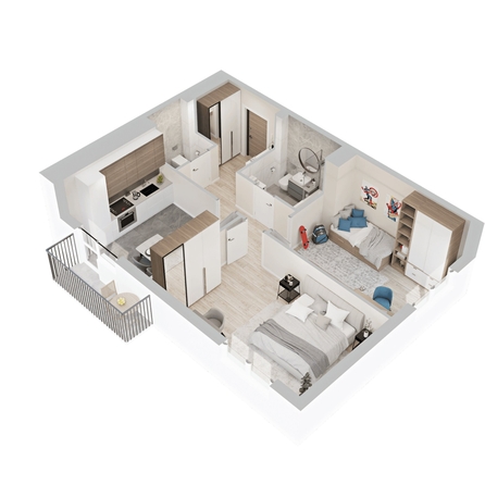 
  Продается 2-комн. квартира 60.38 м², в  ЖиВой комплекс на Кузьмихе. Фото 1.