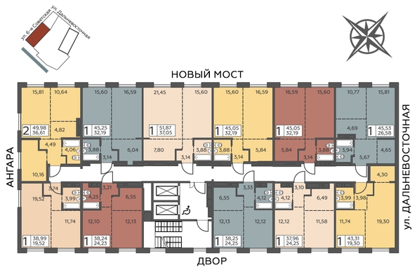 
  Продается 1-комн. квартира 45.25 м², в ЖК Салют. Фото 3.