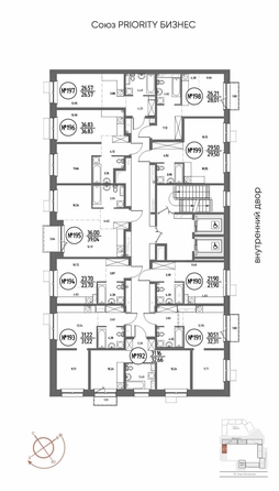 
  Продается студия 21.9 м², в ЖК СОЮЗ ПРИОРИТИ МАХ, д. 4. Фото 2.