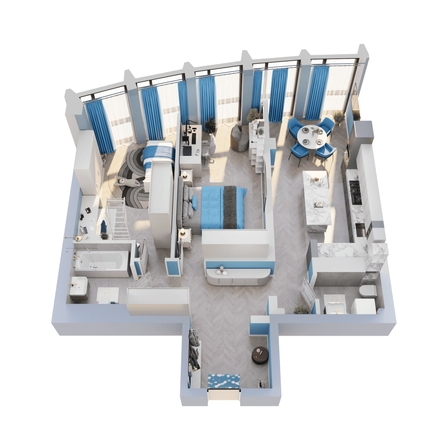 
  Продается 2-комн. квартира 80.85 м², в ЖК Звезды, дом 2. Фото 1.