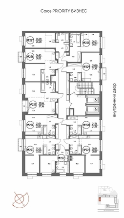 
  Продается 1-комн. квартира 30.88 м², в ЖК СОЮЗ ПРИОРИТИ МАХ, д. 4. Фото 15.