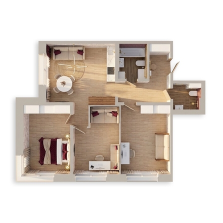 
  Продается 3-комн. квартира 84.6 м², в ЖК Стрижи Сити, блок-секции 6,7. Фото 3.