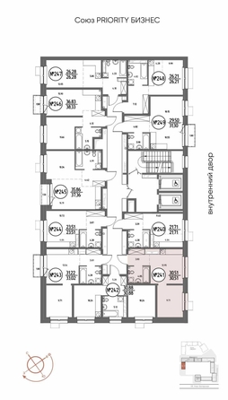 
  Продается 1-комн. квартира 30.51 м², в ЖК СОЮЗ ПРИОРИТИ МАХ, д. 4. Фото 15.