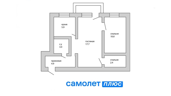 
   Продам 2-комнатную, 43.9 м², Шахтеров (Гравелит) тер, 49

. Фото 13.