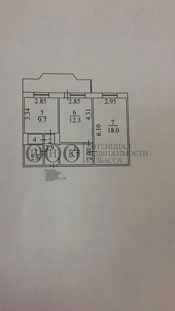 
   Продам 2-комнатную, 53 м², Притомский пр-кт, 7а

. Фото 1.