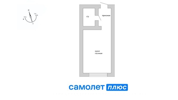 
   Продам 1-комнатную, 22.2 м², Попова ул, 5

. Фото 6.
