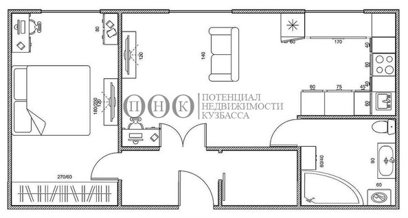 
   Продам 2-комнатную, 47 м², Советский пр-кт, 47

. Фото 1.