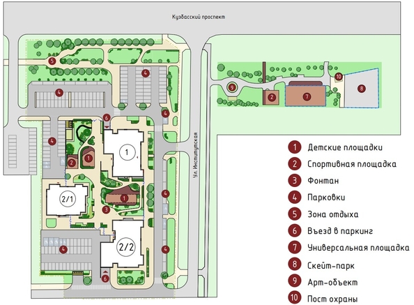 
  Продается 2-комн. квартира, 49.2 м², ЖК Чемпион-парк, дом 1
. Фото 24.