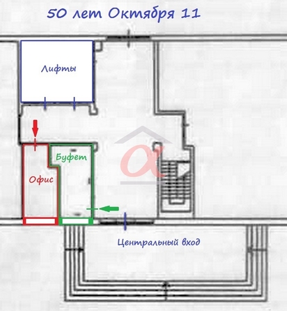 
   Продам офис, 18 м², 50 лет Октября ул, 11

. Фото 4.