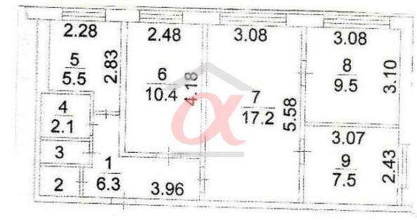 
  Продается 4-комн. квартира, 60 м², Пионерский б-р, д. 12
. Фото 2.