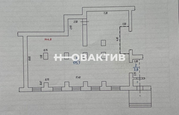 
   Сдам помещение свободного назначения, 180.9 м², Шахтеров пр-кт, 33

. Фото 7.