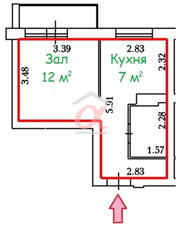 
   Продам 1-комнатную, 27.5 м², Тухачевского ул, 29Б

. Фото 1.