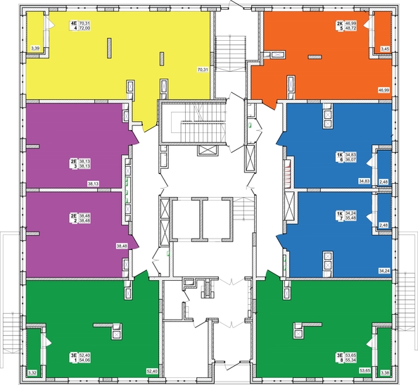 
   Продам 4-комнатную, 72 м², 7 высот, дом 9

. Фото 4.