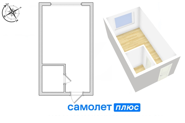 
   Продам 1-комнатную, 16.4 м², Мичурина ул, 61

. Фото 14.