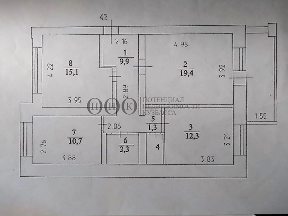 
   Продам 3-комнатную, 74 м², Юрия Двужильного ул, 32А

. Фото 7.