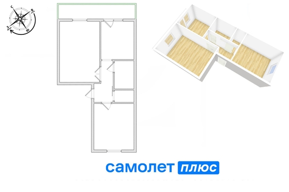 
   Продам 2-комнатную, 46.8 м², Шахтеров (Гравелит) тер, 39А

. Фото 8.