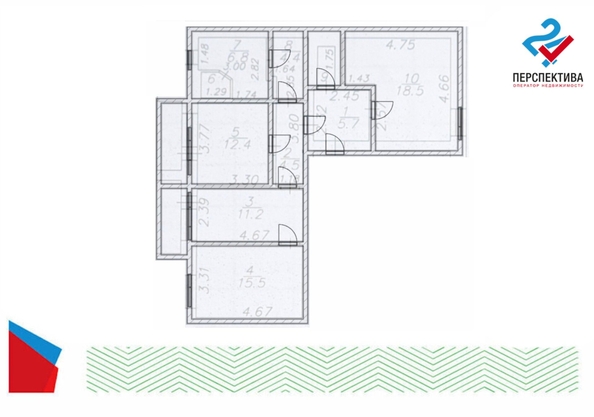 
   Продам 4-комнатную, 85.9 м², Строительная ул, 8А

. Фото 8.