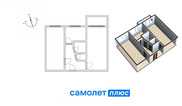 
   Продам 2-комнатную, 43.9 м², Сибиряков-Гвардейцев (2/3-Л) тер, 20

. Фото 9.