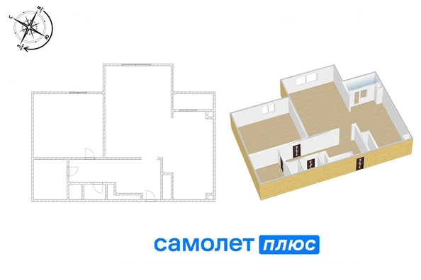 
   Продам 2-комнатную, 54.5 м², Шахтеров (Гравелит) тер, 72А

. Фото 8.