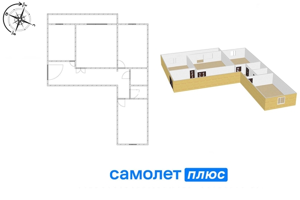 
   Продам 3-комнатную, 69.9 м², Серебряный бор ул, 25

. Фото 7.