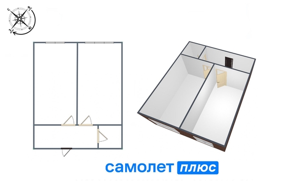 
   Продам 2-комнатную, 43.3 м², Кедровый б-р, 7

. Фото 7.