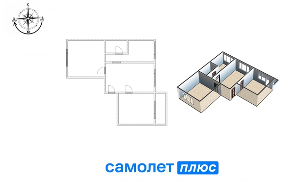 
   Продам 3-комнатную, 67.4 м², 

. Фото 7.