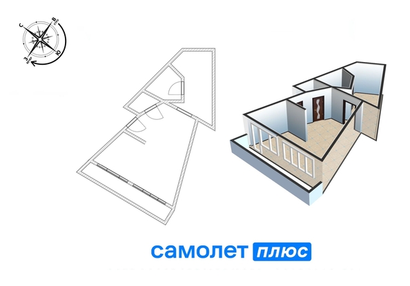 
   Продам 1-комнатную, 33.1 м², Советский (Лада) тер, 46

. Фото 6.