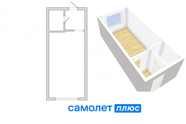 
   Продам студию, 23 м², Строителей б-р, 46

. Фото 1.