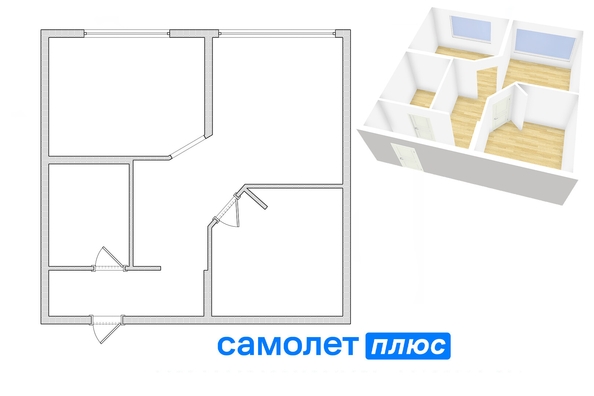 
   Продам 2-комнатную, 51 м², Притомский пр-кт, 31к1

. Фото 19.