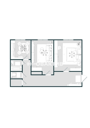 
   Продам 2-комнатную, 59.7 м², Чекалина (Кузнецкий р-н) ул, 14

. Фото 21.