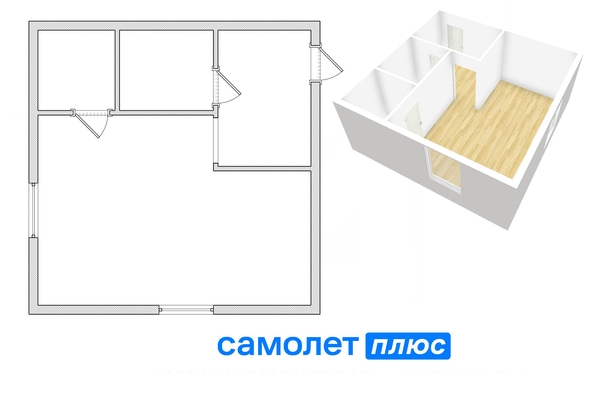 
   Продам студию, 35.7 м², Суворова ул, 20

. Фото 2.